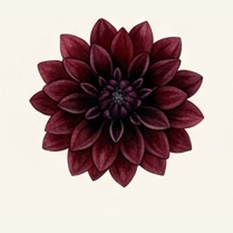 Dark Dahlia illustration representing the zodiac sign Scorpio